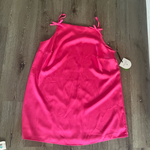 Kate Spade Pink Satin Mini Dress - Picture 1 of 2